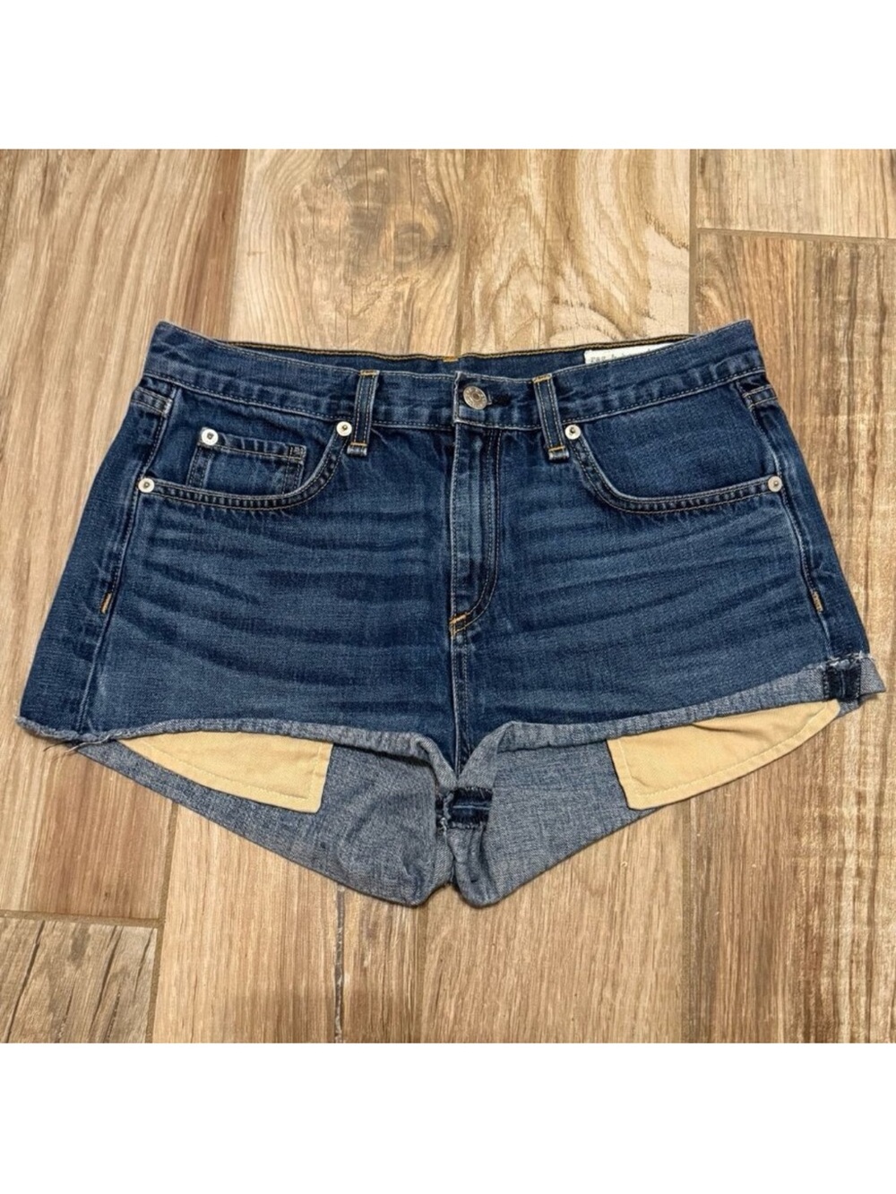 Rag & Bone Jean Denim Shorts Frayed Cut-offs